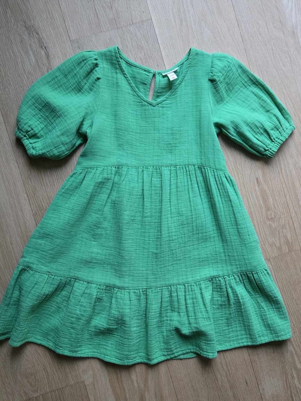 Cat & Jack Emerald Green Tiered Dress